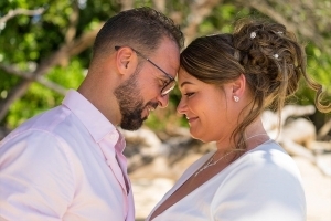 Hochzeit Anse au Pins Brautpaar Portraitfoto