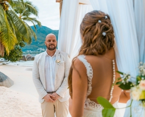Hochzeit Mahe Braut und Bräutigam Hochzeit Mahe Braut und Bräutigam