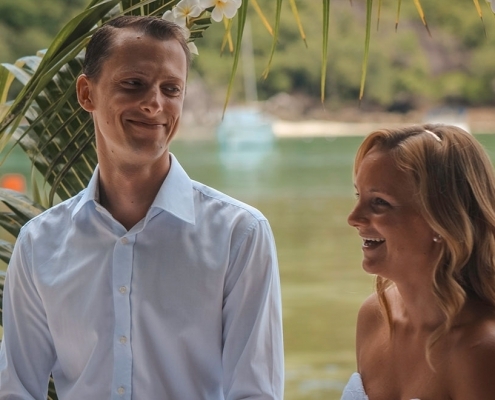 Port Launay Strandhochzeit Zeremonie Port Launay Strandhochzeit Zeremonie