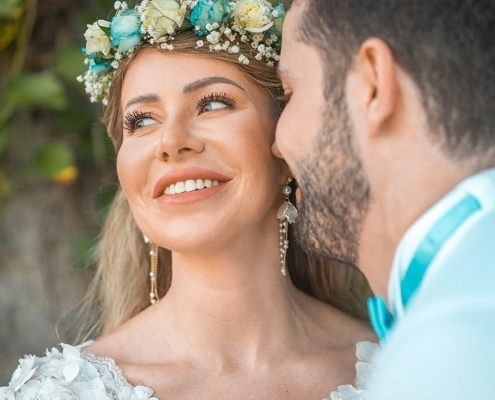 Hochzeit Seychellen Brautpaar Portrait Hochzeit Seychellen Brautpaar Portrait