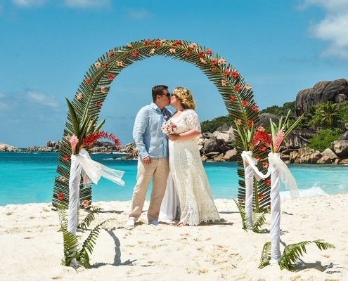 Seychellen Hochzeitsfoto Brautpaar Seychellen Hochzeitsfoto Brautpaar