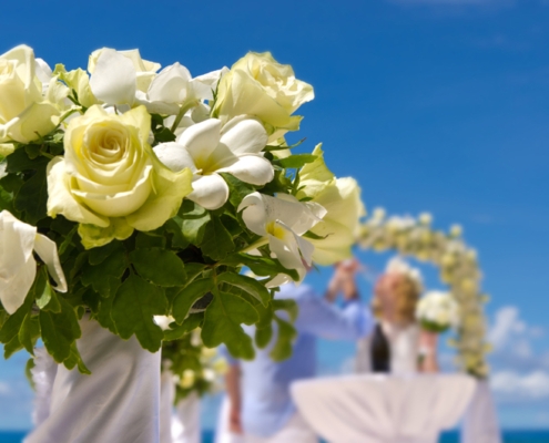 Hochzeit Silhouette Blumendekoration Hochzeit Silhouette Blumendekoration